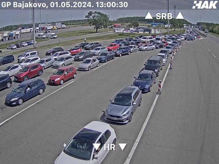 Hd Bajakovo Kroatien Zoll Grenzübergang webcam Live