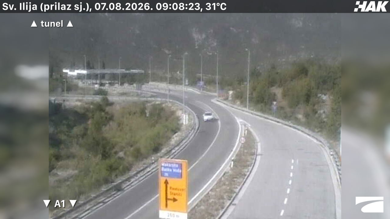 Tunel Sveti Ilija — webcam