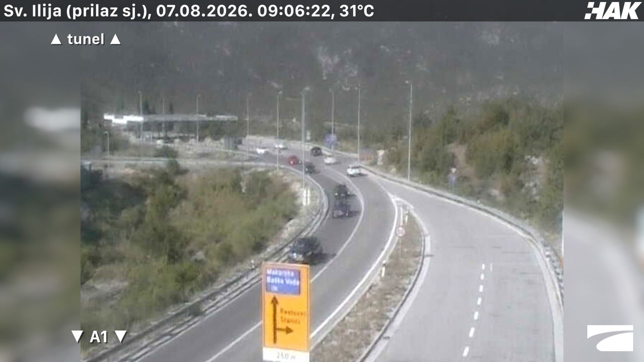Tunel Sveti Ilija — webcam