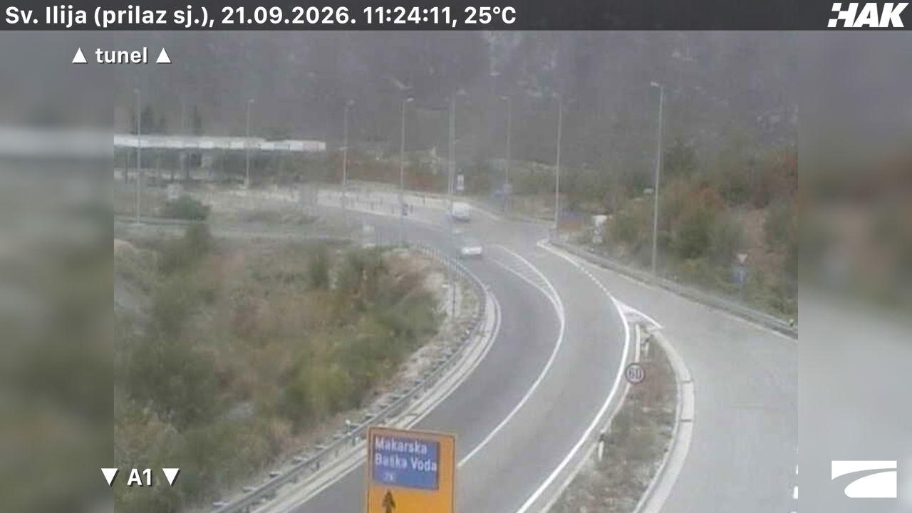 Tunel Sveti Ilija — webcam