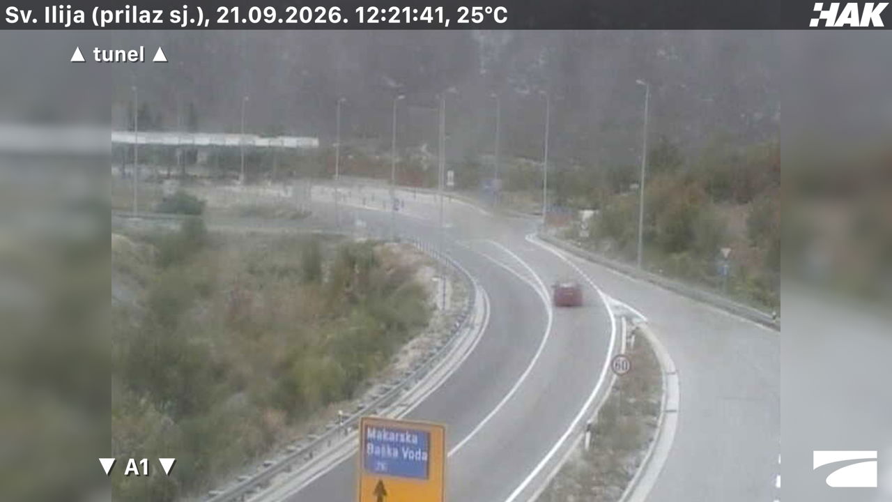 Tunel Sveti Ilija — webcam